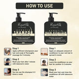 Herbal Pro Hair Straightening Shampoo & Keratin Hair Vitalizer Cream (Pack of 2)
